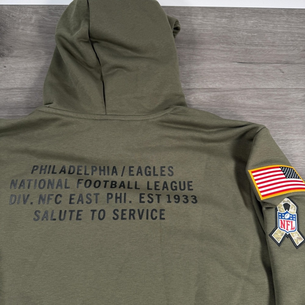Nike Philadelphia Eagles Salute to Service Hoodie Authentic 3XL Tall 2025 READ - Picture 12 of 13